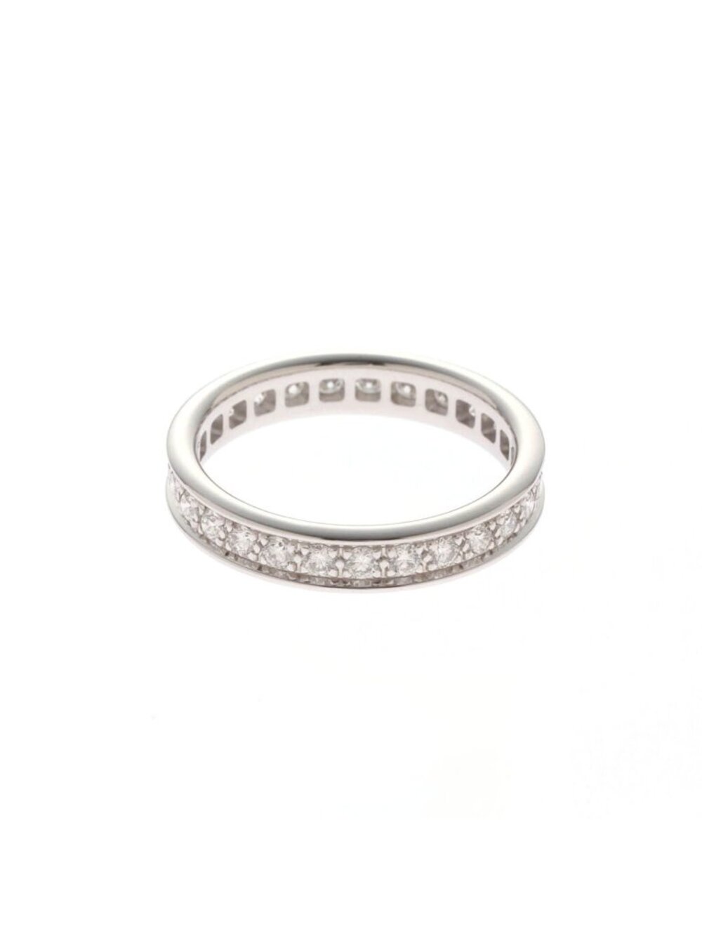 Cartier Ballerina Band WG D 46 Ring 18k White Gold 18k Silver